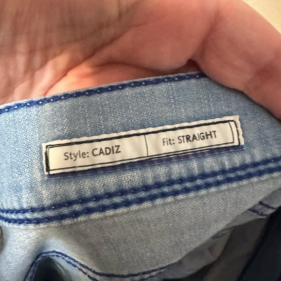 BRAX Ultralight Cadiz‎ Jeans Size 40x34 Blue Straight Lightest Denim Stretch - Picture 3 of 6